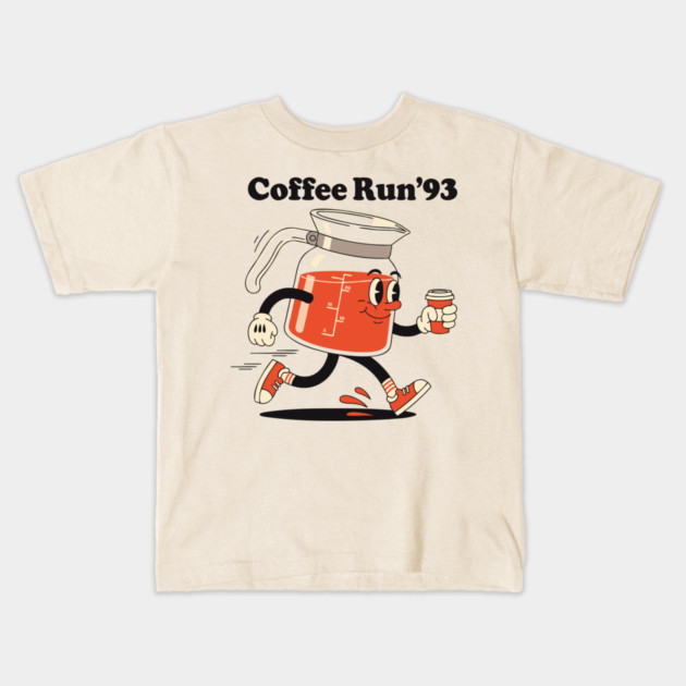 Coffee Run 93 Kids T-Shirt by enrynz