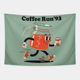 Coffee Run 93 Tapestry