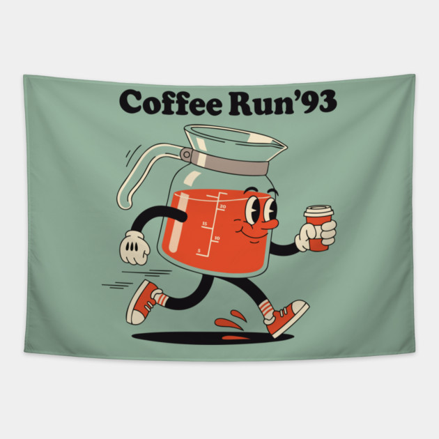 Coffee Run 93 Tapestry by enrynz