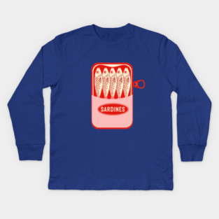 Sardine Can Fun Kids Long Sleeve T-Shirt