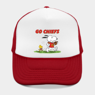 Go Chiefs – Snoopy & Woodstock Football Hat