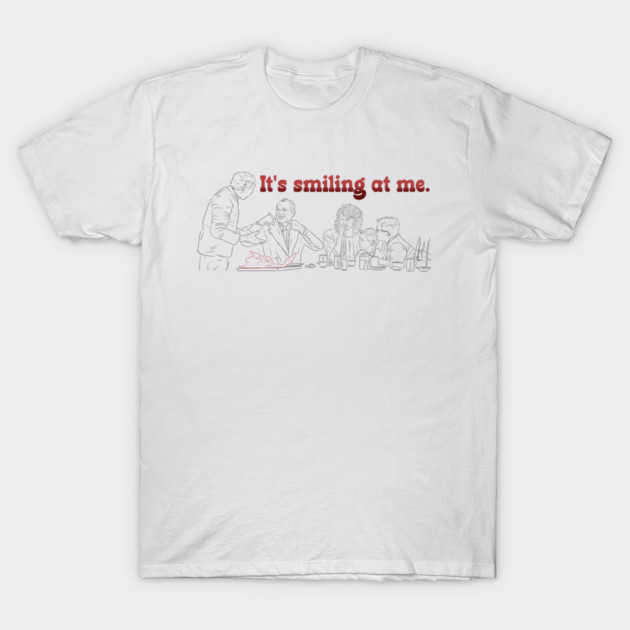 A Christmas Story: It's Smiling At Me [Outline] T-Shirt by 51Deesigns