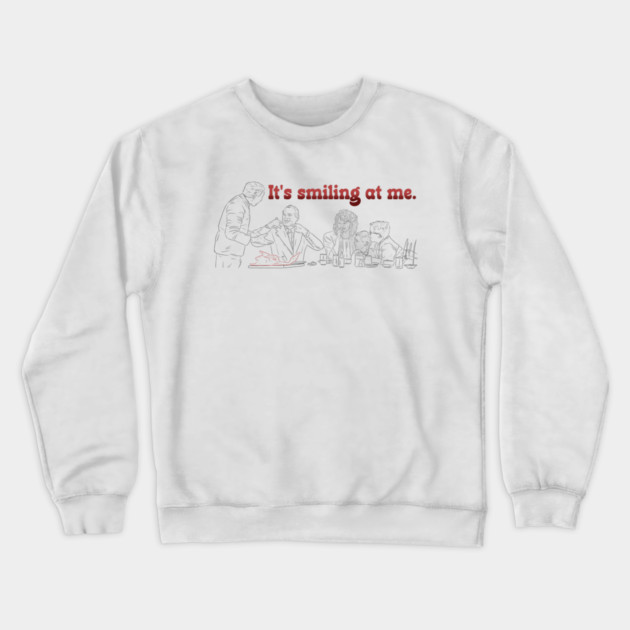 A Christmas Story: It's Smiling At Me [Outline] Crewneck Sweatshirt by 51Deesigns