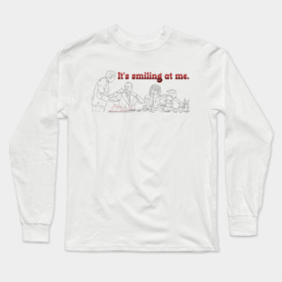 A Christmas Story: It's Smiling At Me [Outline] Long Sleeve T-Shirt