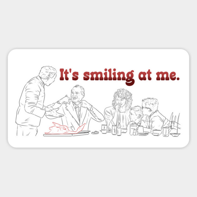 A Christmas Story: It's Smiling At Me [Outline] Magnet by 51Deesigns