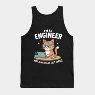 I'm an Engineer Cat Tank Top