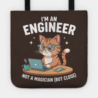 I'm an Engineer Cat Tote