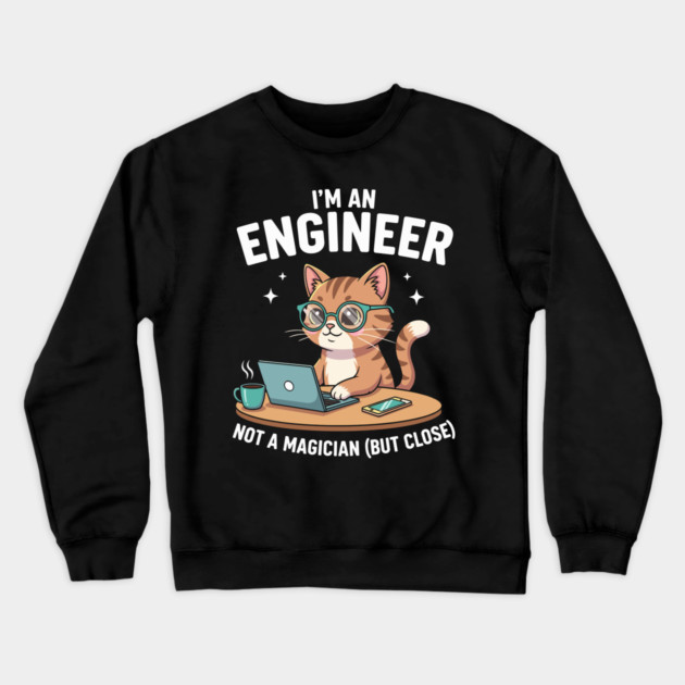 I'm an Engineer Cat Crewneck Sweatshirt by enrynz