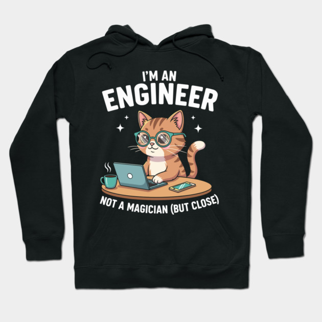 I'm an Engineer Cat Hoodie by enrynz