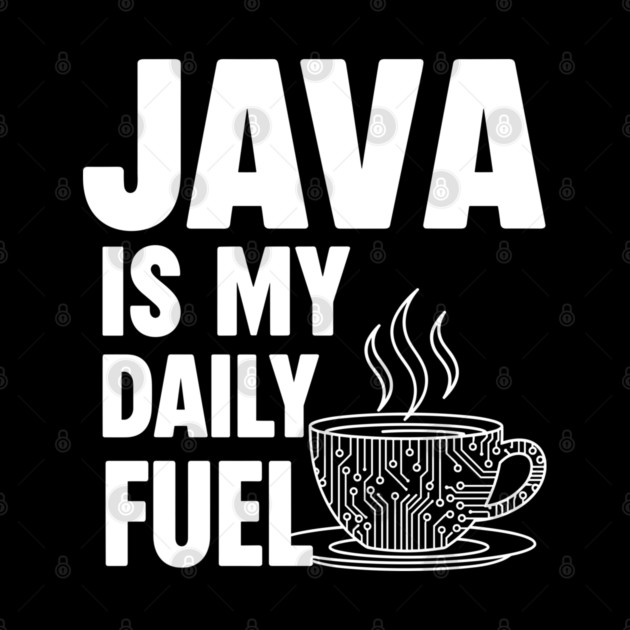 Java is My Daily Fuel - Programmer Coffee Pun Mug by enrynz