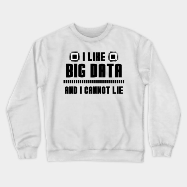 I Like Big Data And I Cannot Lie Crewneck Sweatshirt by enrynz
