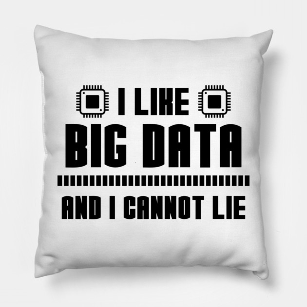 I Like Big Data And I Cannot Lie Pillow by enrynz
