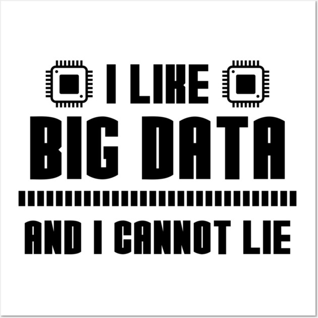 I Like Big Data And I Cannot Lie Wall Art by Digironin
