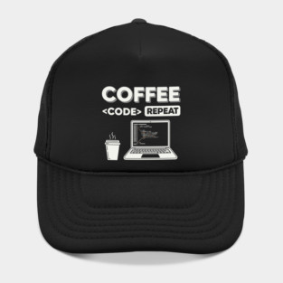 Coffee Code Repeat Hat