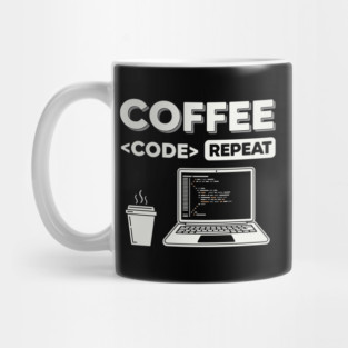 Coffee Code Repeat Mug