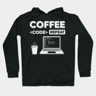Coffee Code Repeat Hoodie