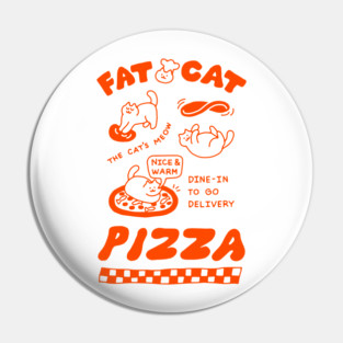 Fat Cat Pizza Shop Pin