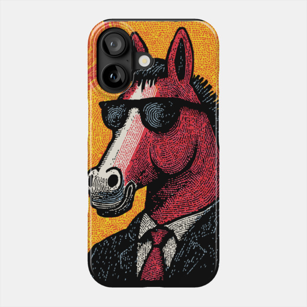 Dapper Horse in Sunglasses Phone Case by TuncGK