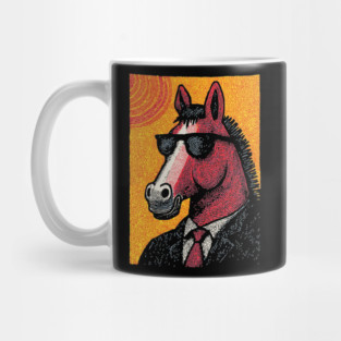 Dapper Horse in Sunglasses Mug