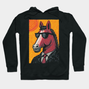 Dapper Horse in Sunglasses Hoodie
