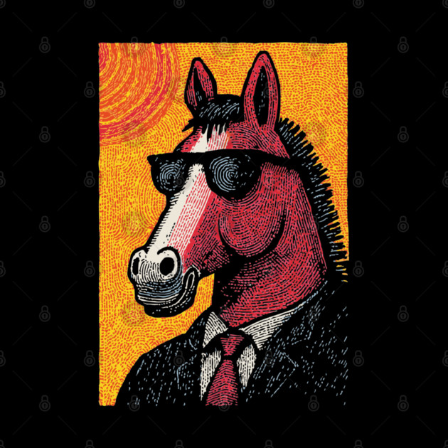 Dapper Horse in Sunglasses by TuncGK