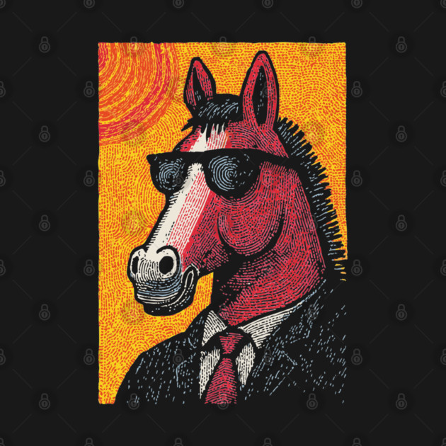 Dapper Horse in Sunglasses by TuncGK