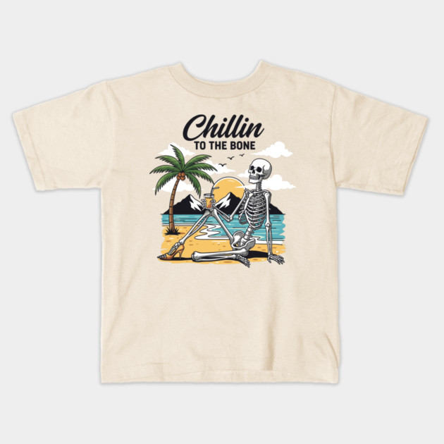 Chillin To The Bone Kids T-Shirt by enrynz