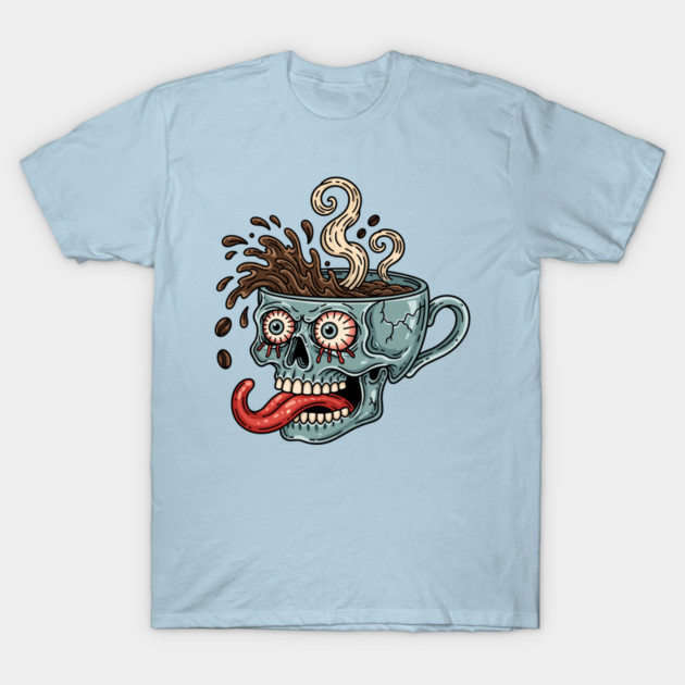 Spooky Skull Coffee Mug T-Shirt by enrynz