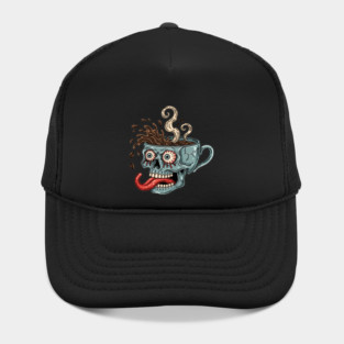 Spooky Skull Coffee Mug Hat