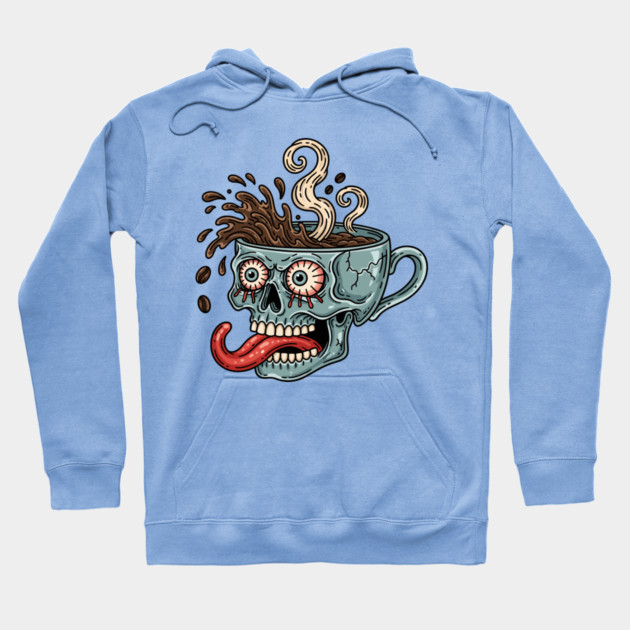 Spooky Skull Coffee Mug Hoodie by enrynz