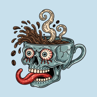 Spooky Skull Coffee Mug T-Shirt