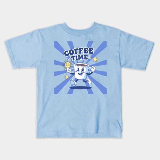 Coffee Time Kids T-Shirt by enrynz