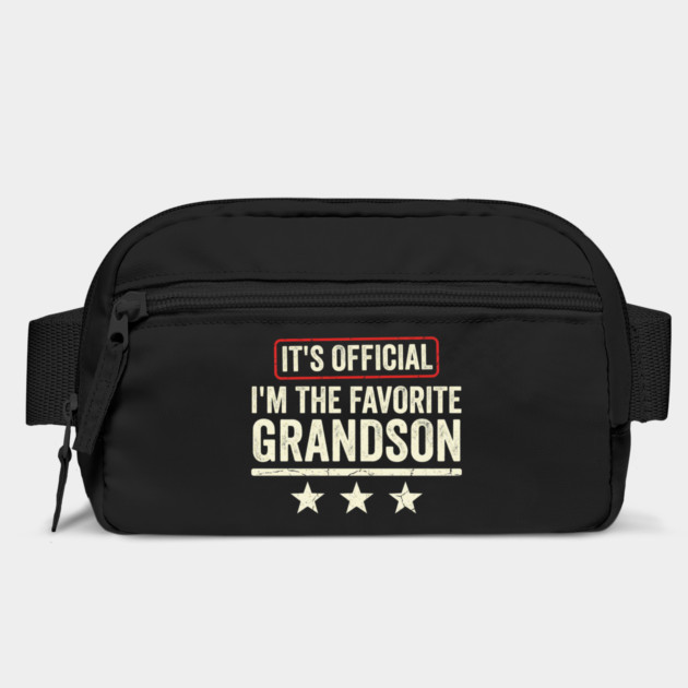 It’s Official I’m The Favorite Grandson Funny Family Gift by ArtistTee ⭐⭐⭐⭐⭐