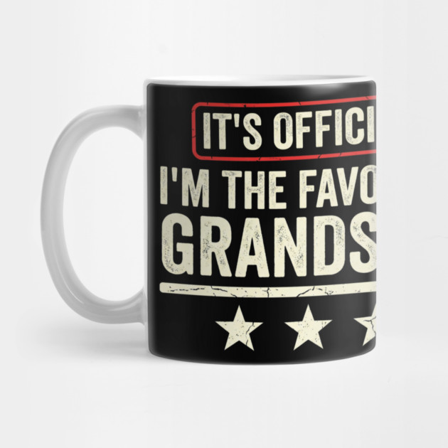 It’s Official I’m The Favorite Grandson Funny Family Gift by ArtistTee ⭐⭐⭐⭐⭐