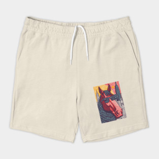 New York City Horse - Woodcut Souvenir Shorts