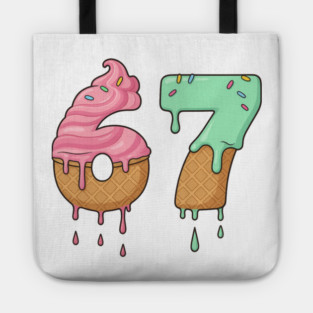 Sweet Scoop 67 – Drippy Ice Cream Cone Design Tote
