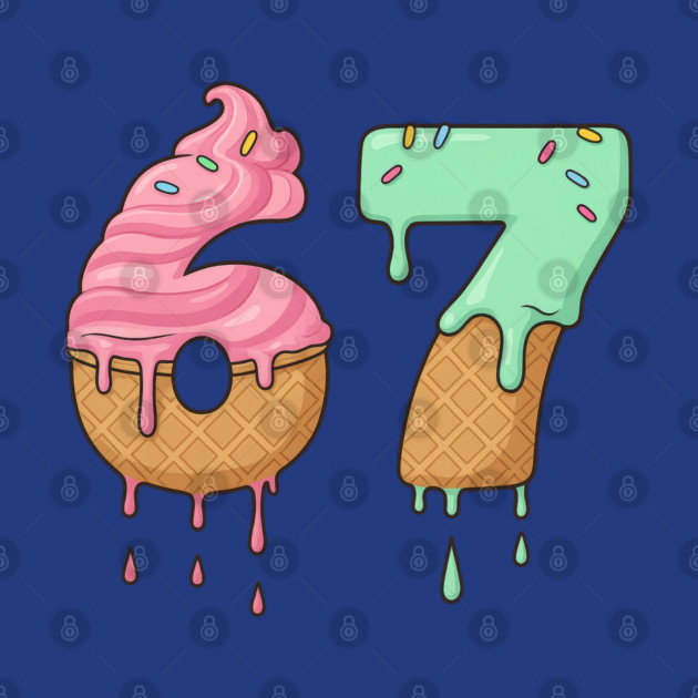 Sweet Scoop 67 – Drippy Ice Cream Cone Design by Shit Post Hero