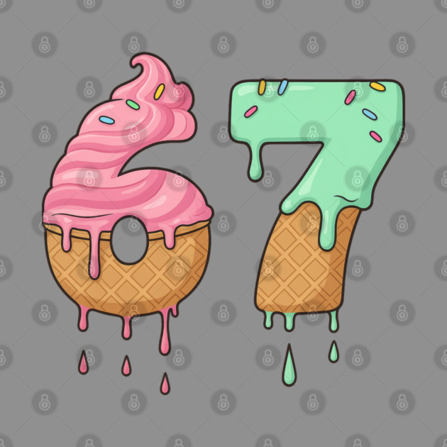 Sweet Scoop 67 – Drippy Ice Cream Cone Design by Shit Post Hero