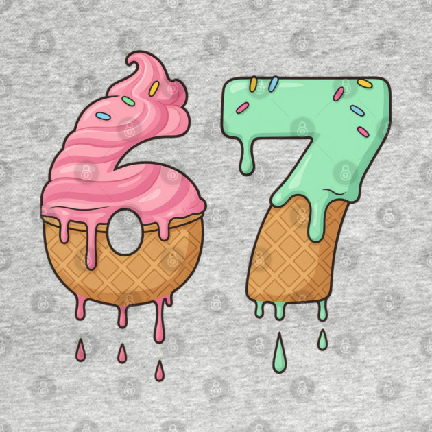 Sweet Scoop 67 – Drippy Ice Cream Cone Design by Shit Post Hero
