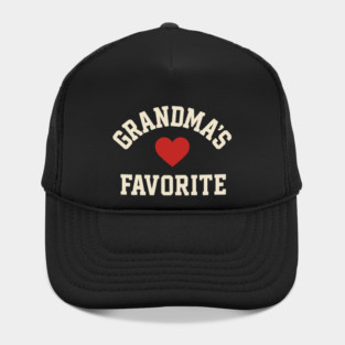 Grandma’s Favorite Cute Heart Grandchild – Favorite Grandkid Gift Hat