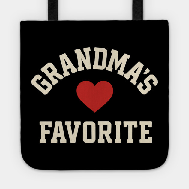 Grandma’s Favorite Cute Heart Grandchild – Favorite Grandkid Gift Tote by ArtistTee ⭐⭐⭐⭐⭐