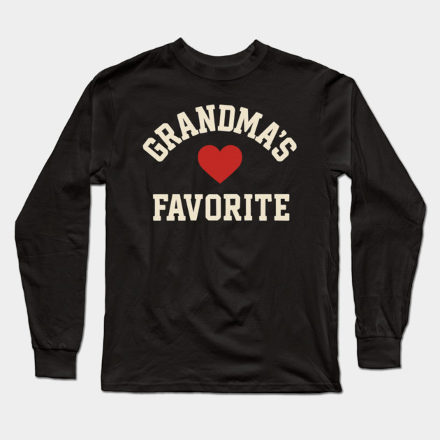 Grandma’s Favorite Cute Heart Grandchild – Favorite Grandkid Gift Long Sleeve T-Shirt by ArtistTee ⭐⭐⭐⭐⭐