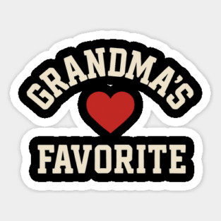 Grandma’s Favorite Cute Heart Grandchild – Favorite Grandkid Gift Magnet