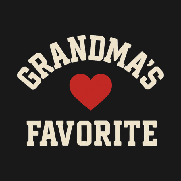 Grandma’s Favorite Cute Heart Grandchild – Favorite Grandkid Gift by ArtistTee ⭐⭐⭐⭐⭐