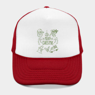 Merry Christmas Doodle Set Hat