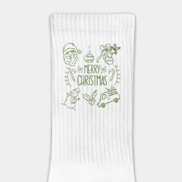 Merry Christmas Doodle Set by Creatifly Graphic Tees