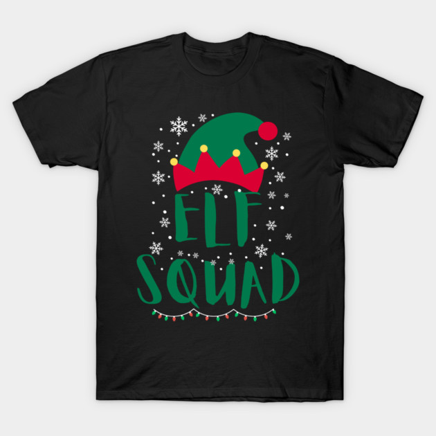 Elf Squad Holiday Cheer T-Shirt by Creatifly Graphic Tees