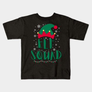 Elf Squad Holiday Cheer Kids T-Shirt
