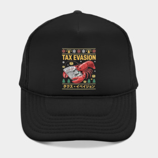 Tax Evasion Lobster Funny Sarcasm Meme Ugly Sweater Xmas Hat
