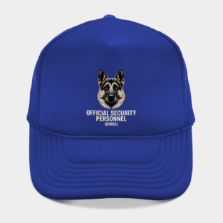 Official Security Personnel Kinda German Shepherd Funny Dog Design Hat